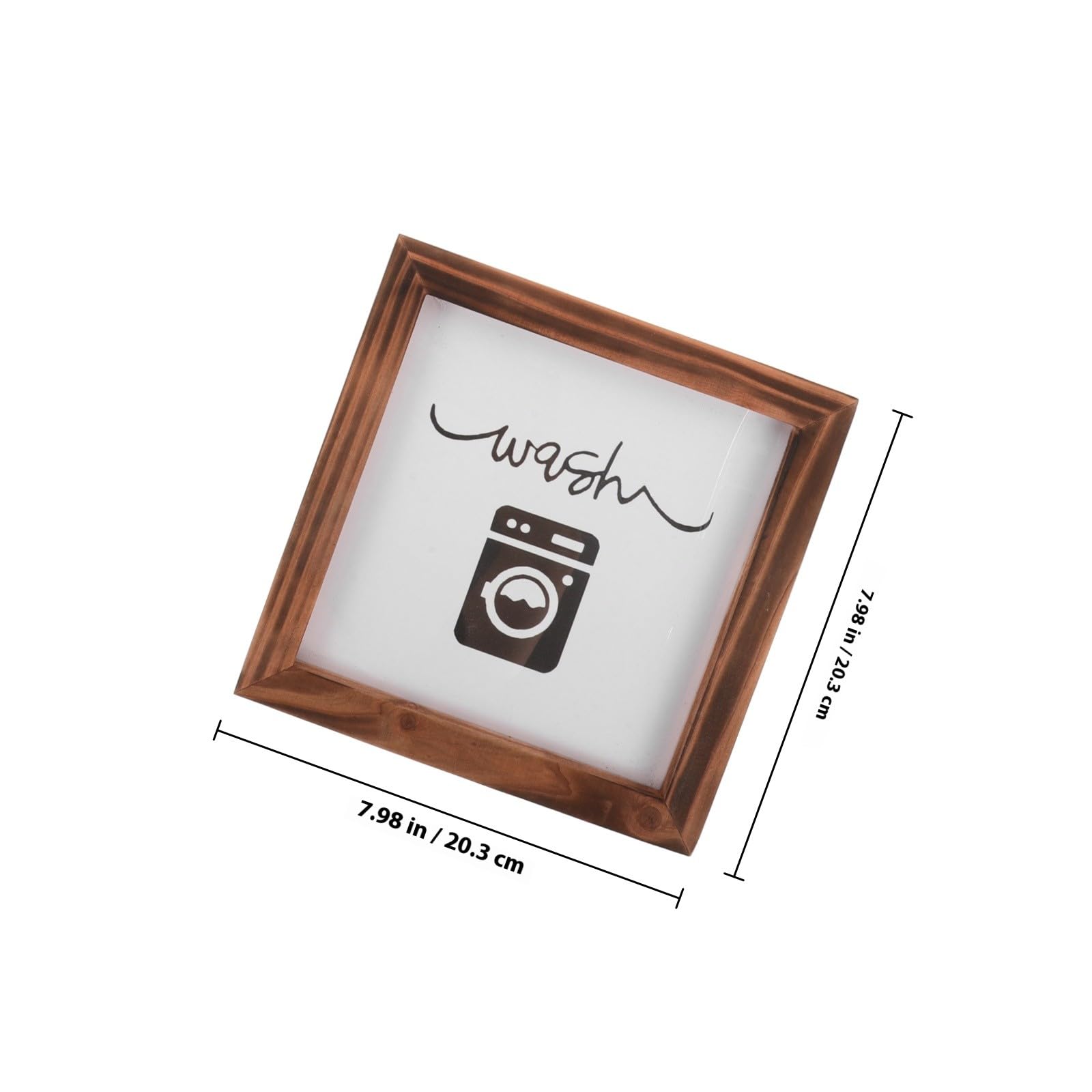 INOOMP Cartelli in Legno per Lavanderia Rustica da Parete, Targhe Decorative Scritte Ispiratrici per Arredamento Country, Set di 4 Insegne da Appendere per Decorazione Stanza Lavanderia