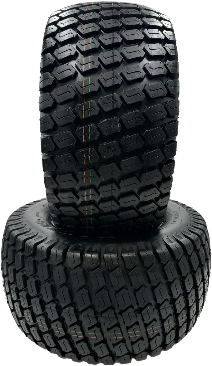 Set of 2-24x12.00-12 4 Ply Turf Tech Tire & Wheel Assembly