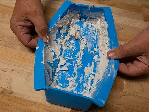 Miniatura 6 de MUDFLEXTOOLS Sartén flexible Ez Clean de 10.5 pulgadas para paneles de yeso, silicona suave, agarre apretable, se estira, antiadherente, a prueba de