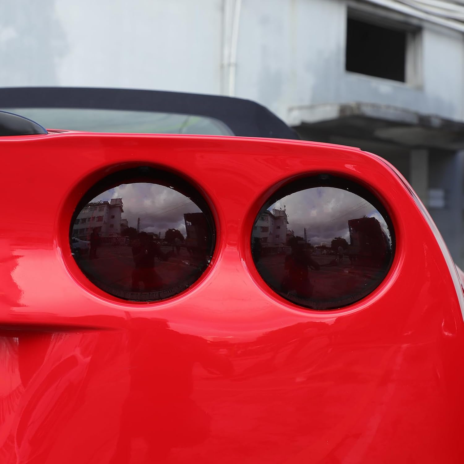 Car Tail Light Film for Chevy Corvette C6 2005-2013 Accessories, Nano Tape Reverse/Brake Light Decal, Smoked Tailight Vinyl Cover Protector, Rear Turn Signal Lamp Tint Overlay Sticker, TPU