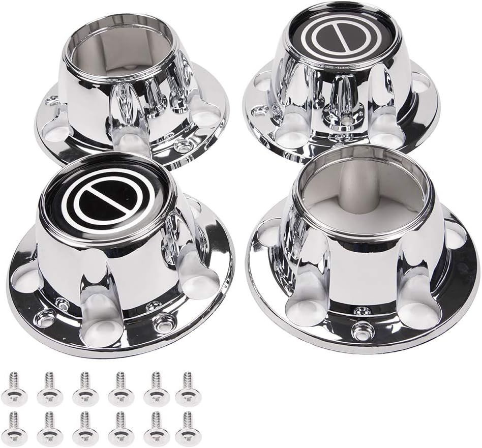 G-PLUS Chrome Wheel Hub Center Caps Compatible with Ford F150 Truck/Bronco 1980-1996, Compatible with Ford Van 1992-1996, 4×4 Front 4WD Wheel Drive (Includes 12 mounting Screws) G-PLUS Chrome Wheel Hub Center Caps Compatible with Ford F150 Truck/Bronco 1980-1996, Compatible with Ford Van 1992-1996, 4×4 Front 4WD Wheel Drive (Includes 12 mounting Screws)