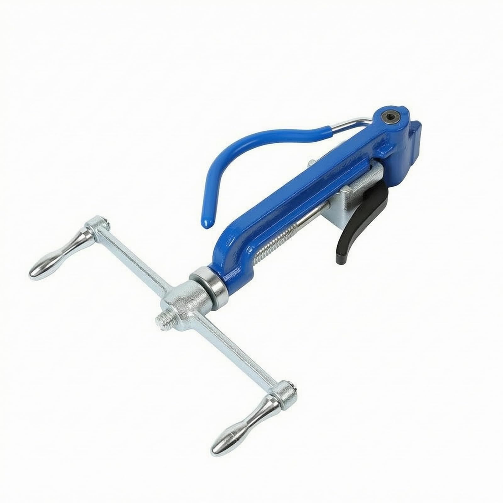 Milageto Máquina de Flejado de Acero Inoxidable Herramienta Manual con Tornillo Tensionador de Correas Cabezal de Sujeción Barra con Aros Funcionamiento