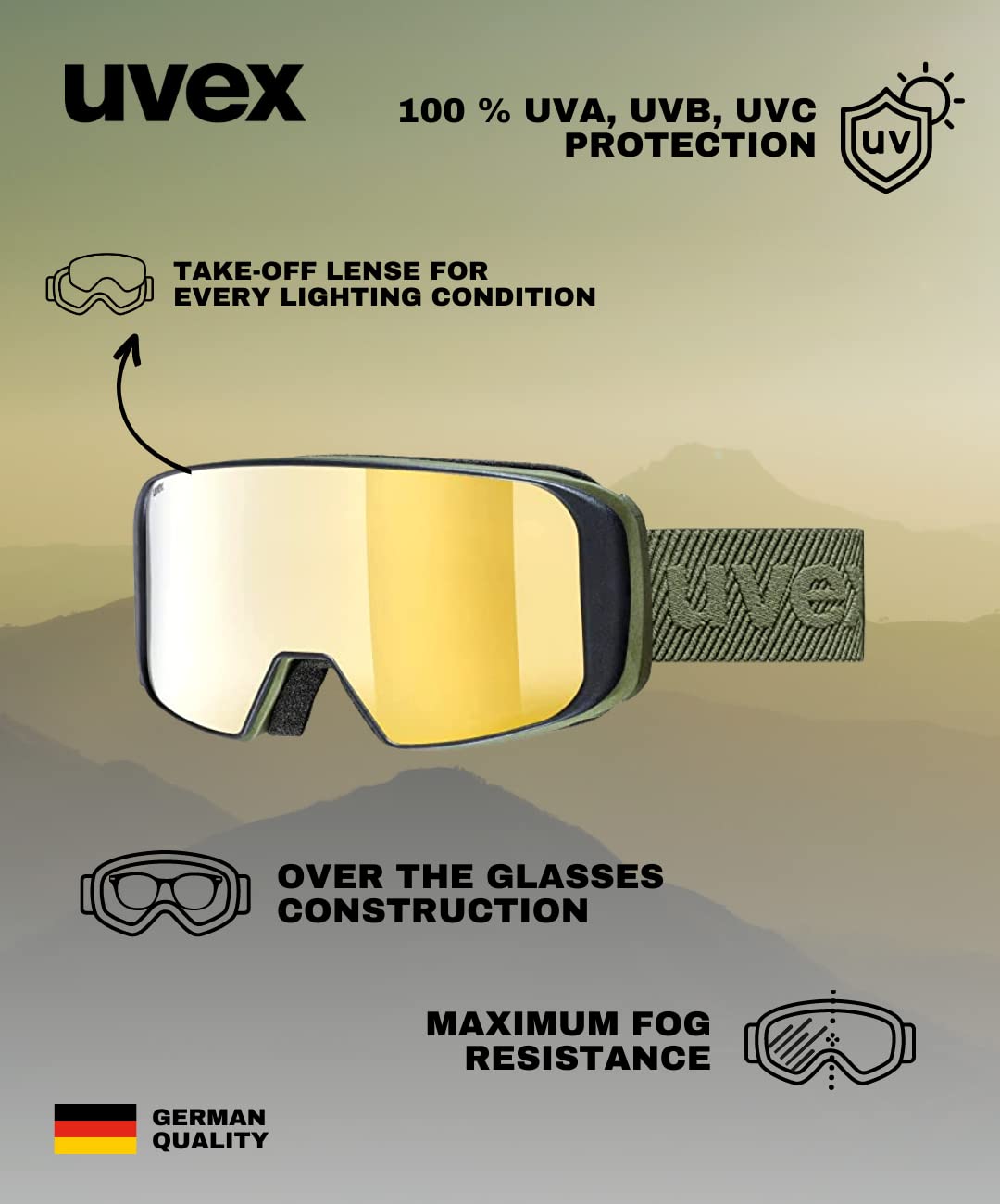 スキー・スノーボードゴーグル　２点セット美品　SMITH・uvex　ミラーレンズ スキー・スノーボードゴーグル 2点セット美品 SMITH・uvex ミラー