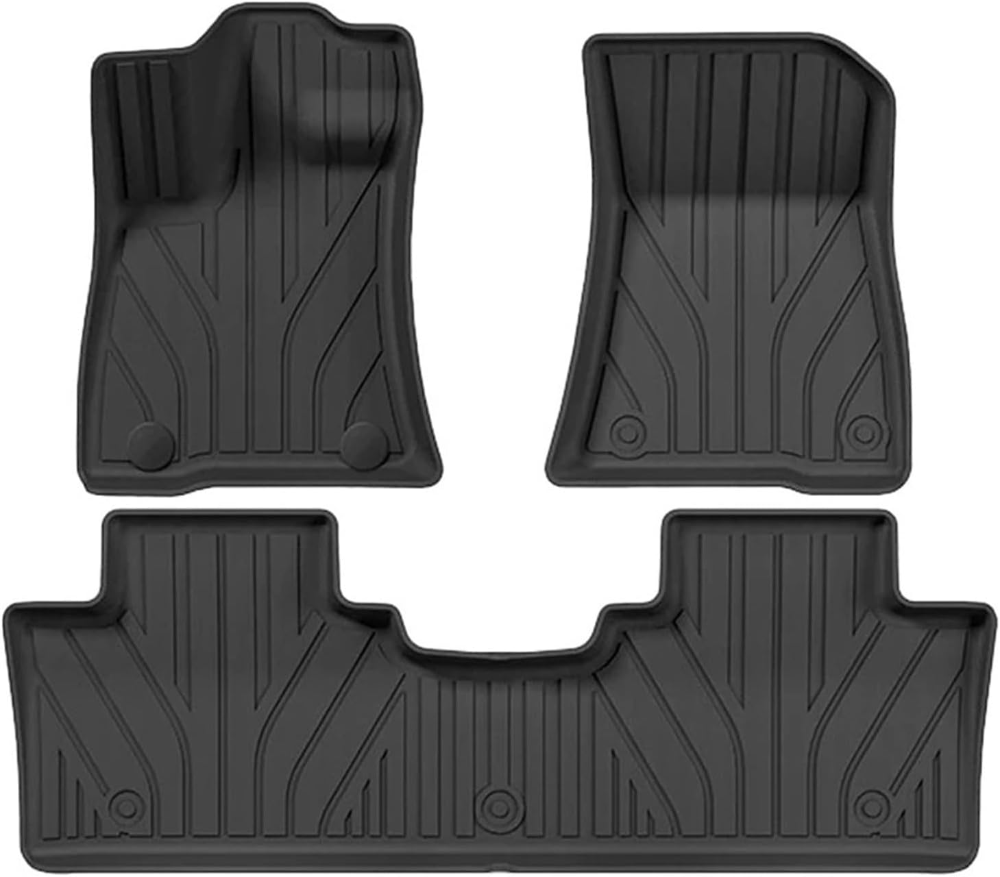 Compatible for BYD Formula Leopard 5 2025 2024 2023 TPE Floor Mats & Cargo Liners, 3D Waterproof Car Double Carpet Backrest Mats(3PCS Floor Mats)
