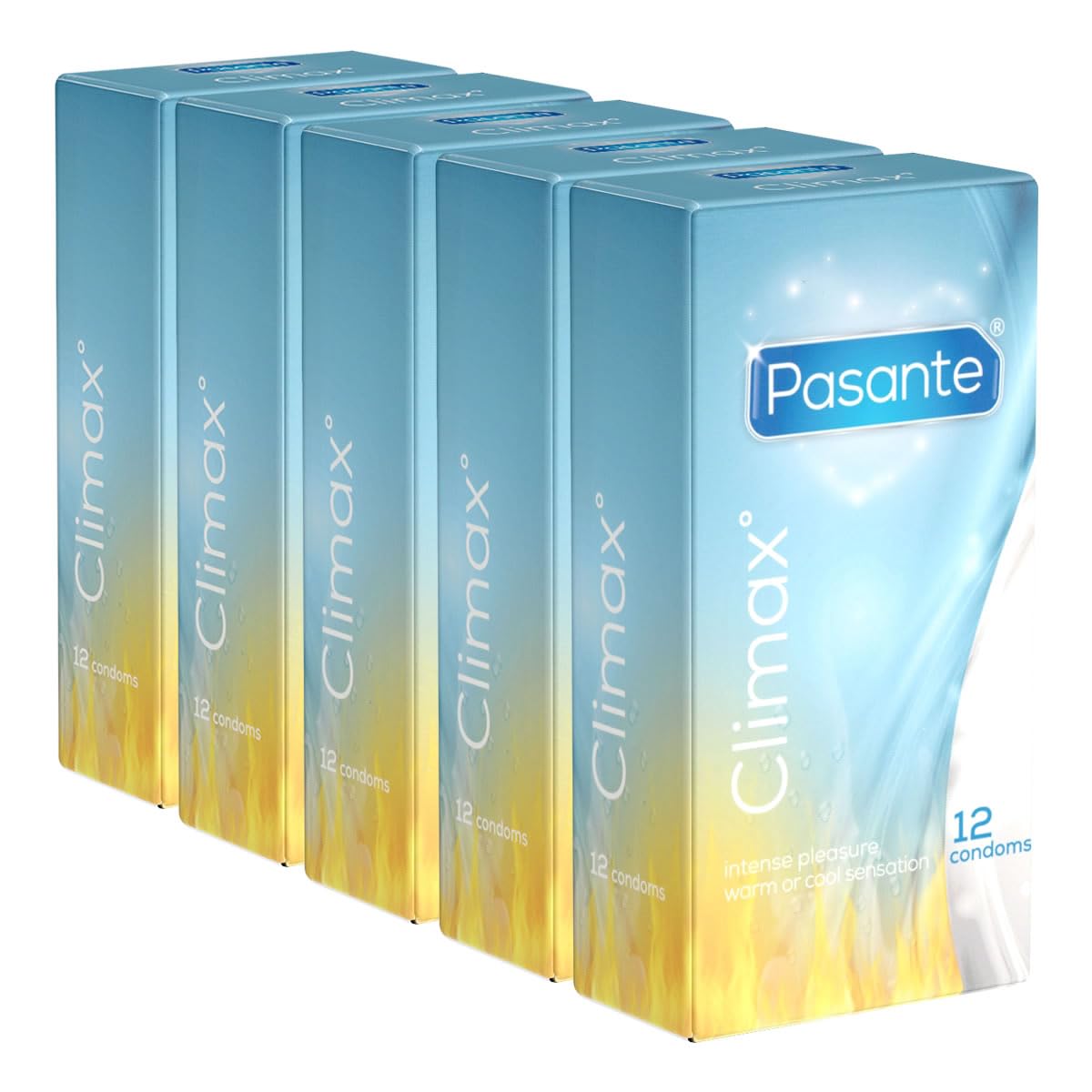 Pasante Lubricated Condoms pack of 5 12s Climax