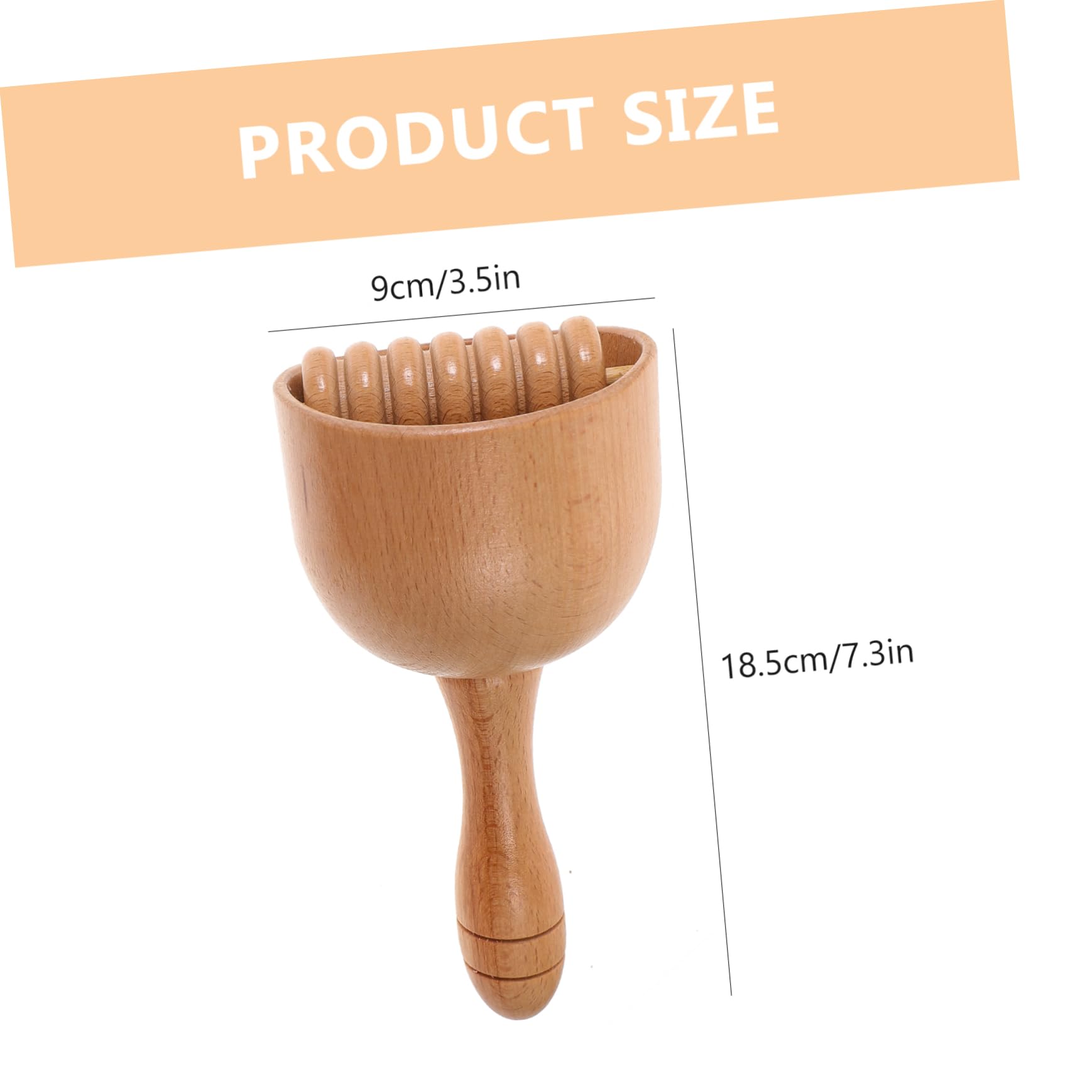 Herramienta de Automasaje Corporal de Madera 2piezas Diseño de Taza Masajeadora para Aliviar Tensión Muscular y Relajar Músculos Tensos en Espalda