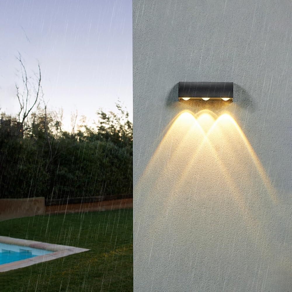 Nowoczesne kinkiety ścienne 3W Wodoodporne aluminiowe reflektory LED do wnętrz i na zewnątrz, idealne do sypialni, salonu, łazienki, schodów, korytarza ganku