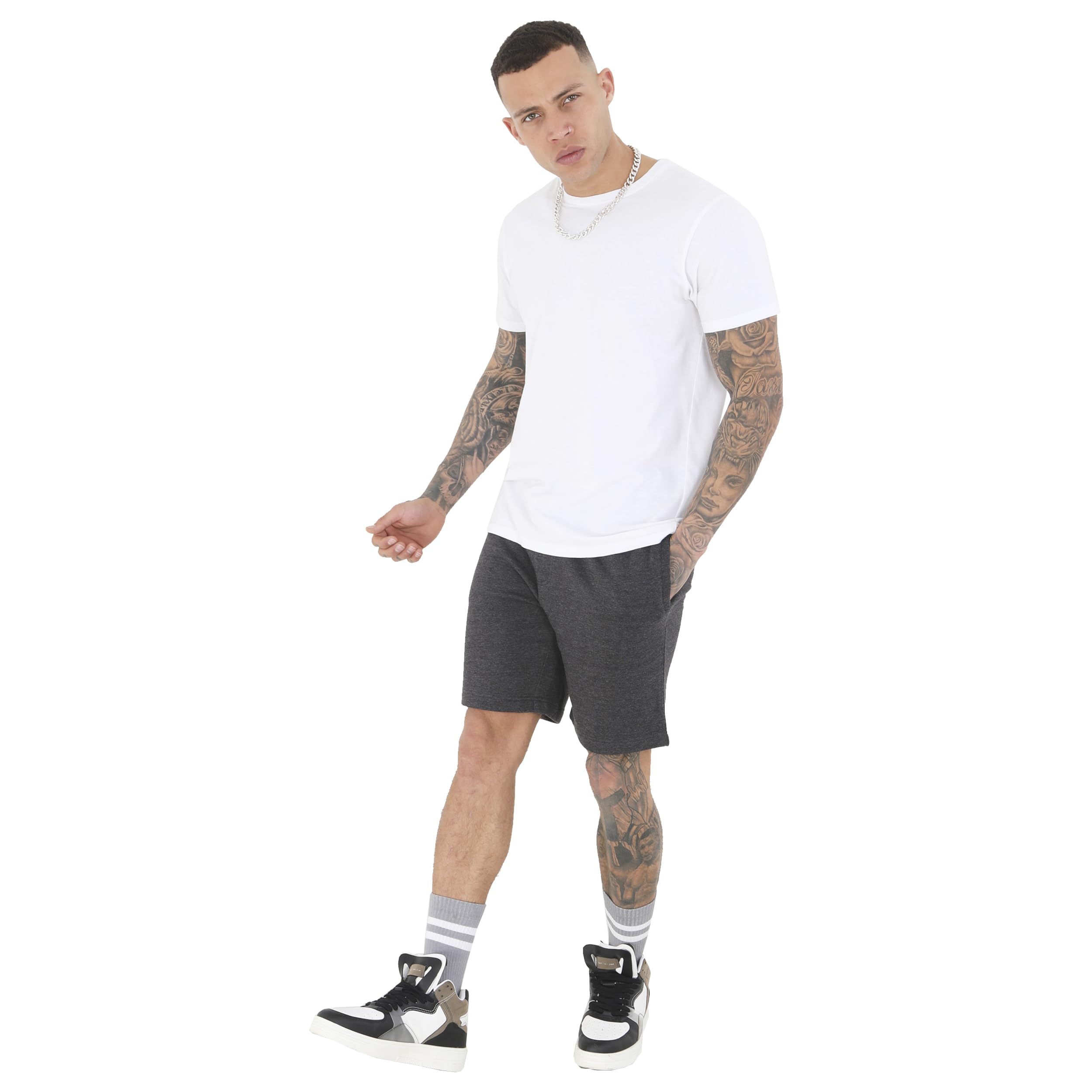 BRAVE SOUL Mens Tarley' Jogger Shorts Sports Training Summer Gym Pants
