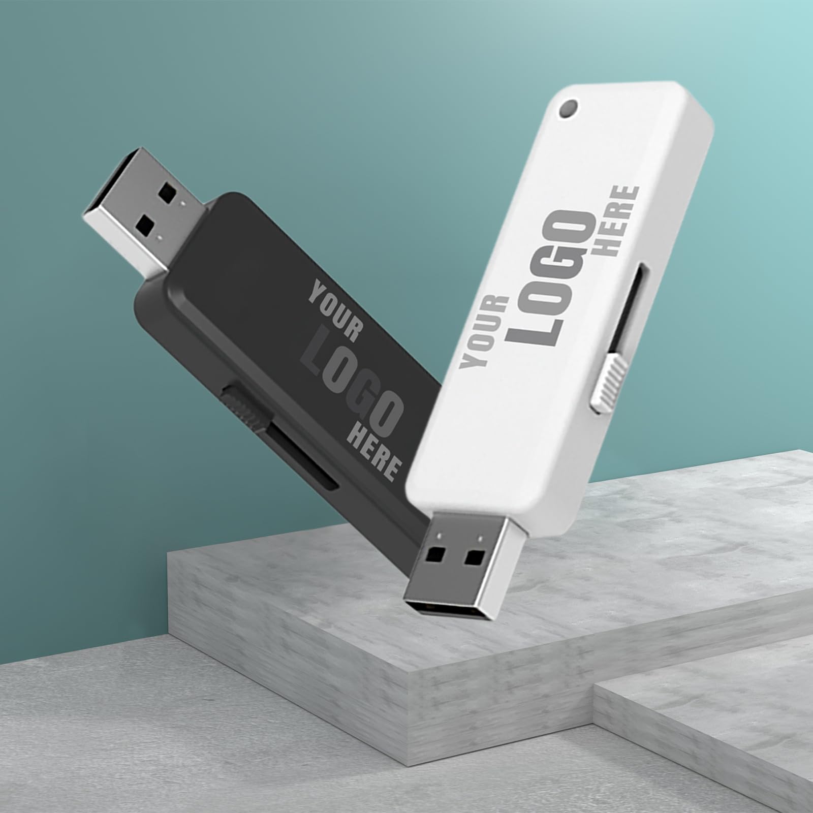 Niestandardowy suwak pendrive USB, 32 GB, 50 sztuk, chowane, konfigurowalne pendrive'y, spersonalizowany nadruk z logo USB, do biznesu, wydarzeń, świąt, wesel