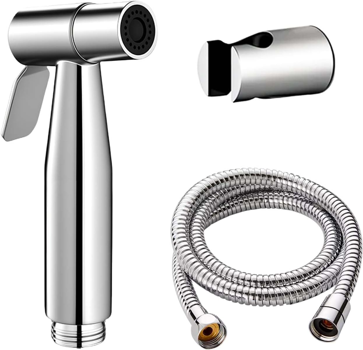 Handheld Bidet Douche Shower Spray for Toilet, IDMAX Stainless Steel Bidet Sprayer, Hand Held Toilet Washer Bathroom Hand Shower Shattaf Sprayer Muslim Shower for Personal Hygiene