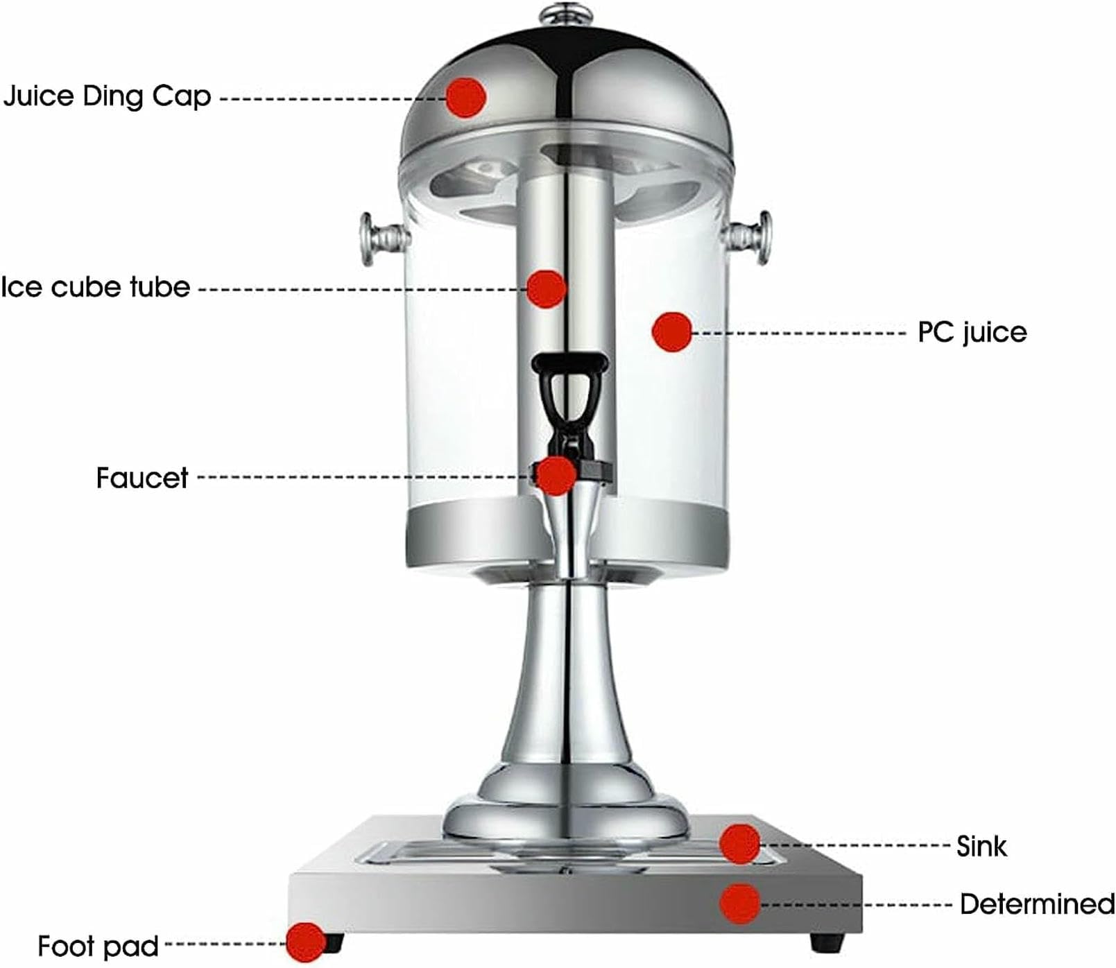 Dispenser Per Bevande Commerciali, Urna Per Caffè In Acciaio Inossidabile, Dispenser Per Bevande Calde E Fredde, Beveragehine Self-Service, Dispenser Per Succhi Di Frutta Per Succhi Di Caffè, Tè