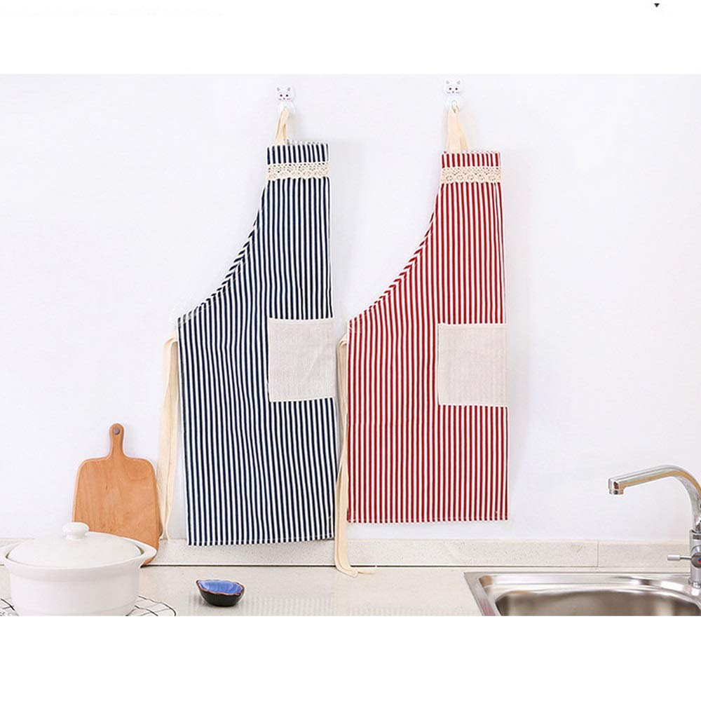 Delantal de algodón de Moda, 5 Piezas, Resistente al Aceite, para Chef, Camarero, con Bolsillos, para Hombre, Mujer, Adulto, chándal, Accesorios de Cocina (Azul).