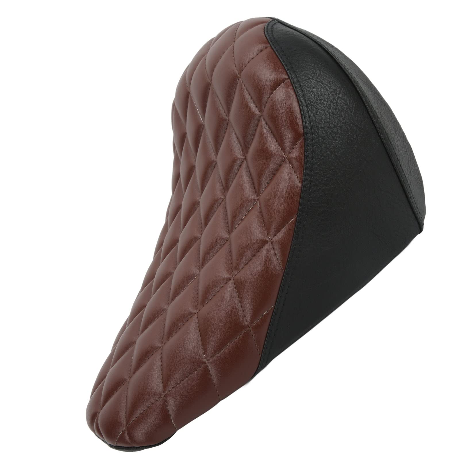 Przednie siedzenie motocyklowe, do Indian Scout Bobber, zapasowe siodełko z diamentowymi szwami, podparcie dolnej części pleców, sztuczna skóra premium, ulepszony komfort dla ulepszonego ridi