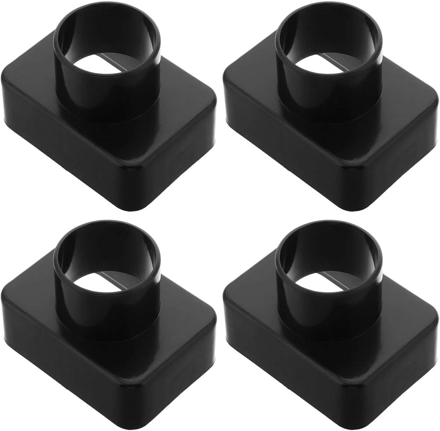 4pcs Car Air Conditioning Outlet Vent Connector Air Duct Adapter Hose Connector Replacement for Vehicle Heater Vent Outlet Assembly
