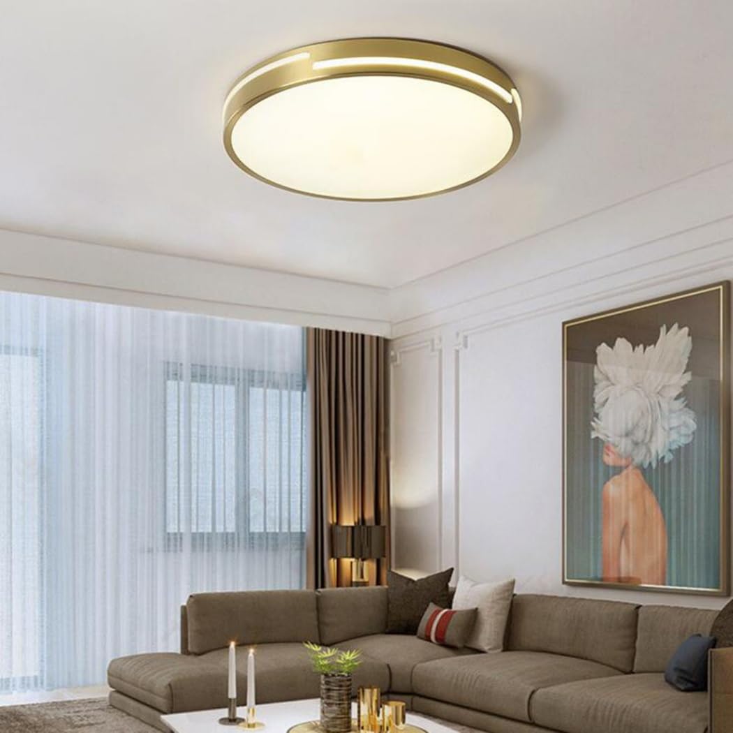 Lampa Sufitowa Ściemnialna 3000K-6000K Łatwe W Montażu Lampy Sufitowe LED Cienka, Płaska, Nowoczesna Oprawa Oświetleniowa Do Montażu Podtynkowego Trójkolorowa, Ściemnialna, Smukła Lampa KNBVFHG