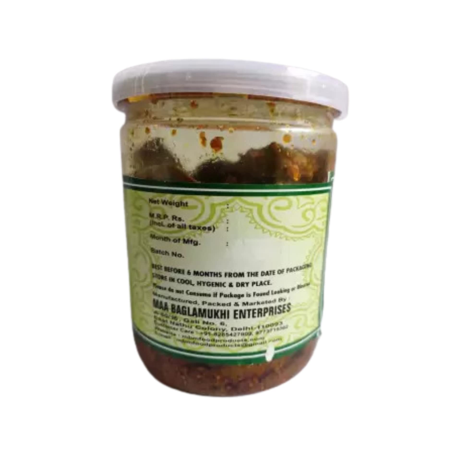 Jayani Homemade Ramkela Mango Pickle - Tangy and Spicy Indian Condiment, Made with Fresh Mangoes, 400g 1