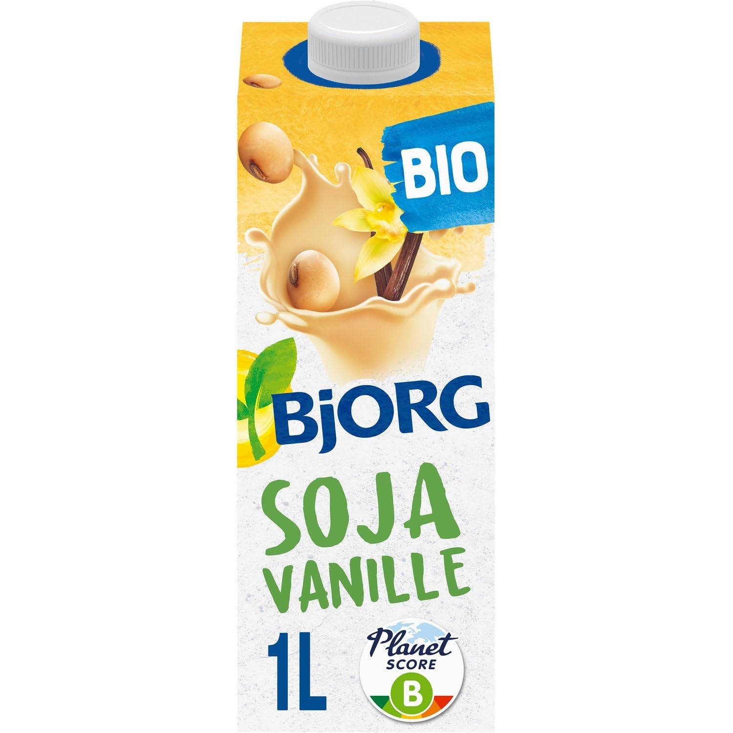 BJJORG – Boisson Végétale Bio Soja Douceur Vanille, Texture Onctueuse et Naturelle (1L) - Lot de 6 - vendu par Lot