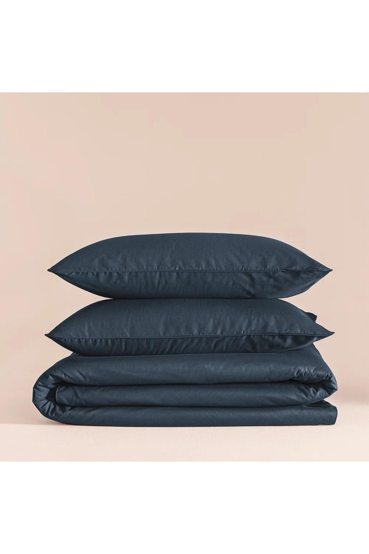 Penelope Yüzde Yüz Pamuk Percale Nevresim Seti 200x220 cm Lacivert - Pure Serisi