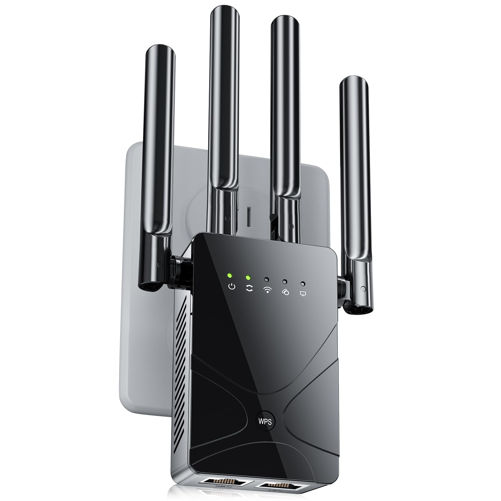 Photo 1 of 2026 WiFi Extender Signal Booster for Home, 15555 Sq.ft Long Range Internet Repeater-95% Faster,Strongest Wireless Router Amplifier w/Ethernet Port,Mesh Wi-Fi Repeater Support 99% Devices,1-Tap Setup