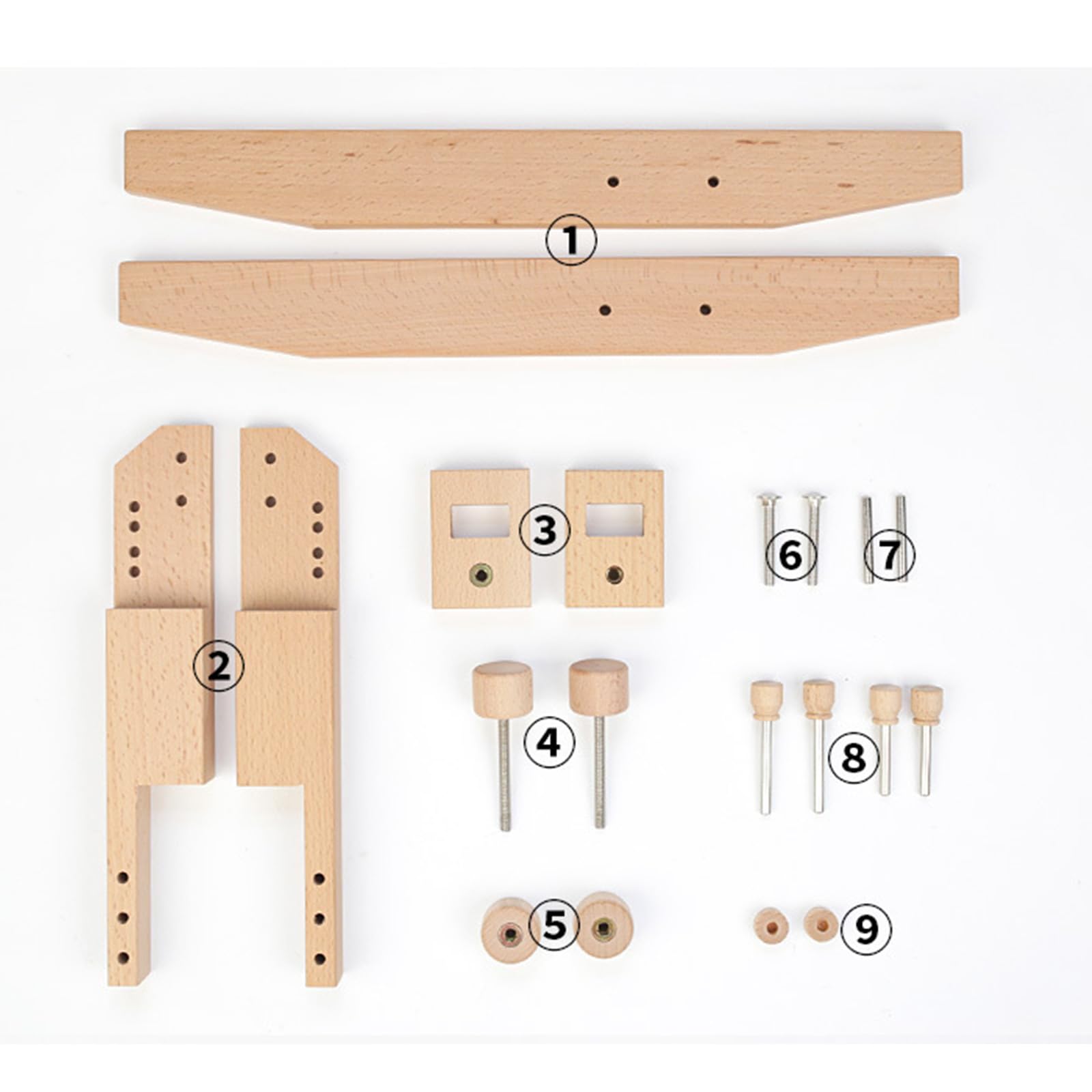 Soporte ergonómico de madera para coser con reposabrazos portátil, ajustable para entusiastas del bordado, soporte de bordado de madera de haya