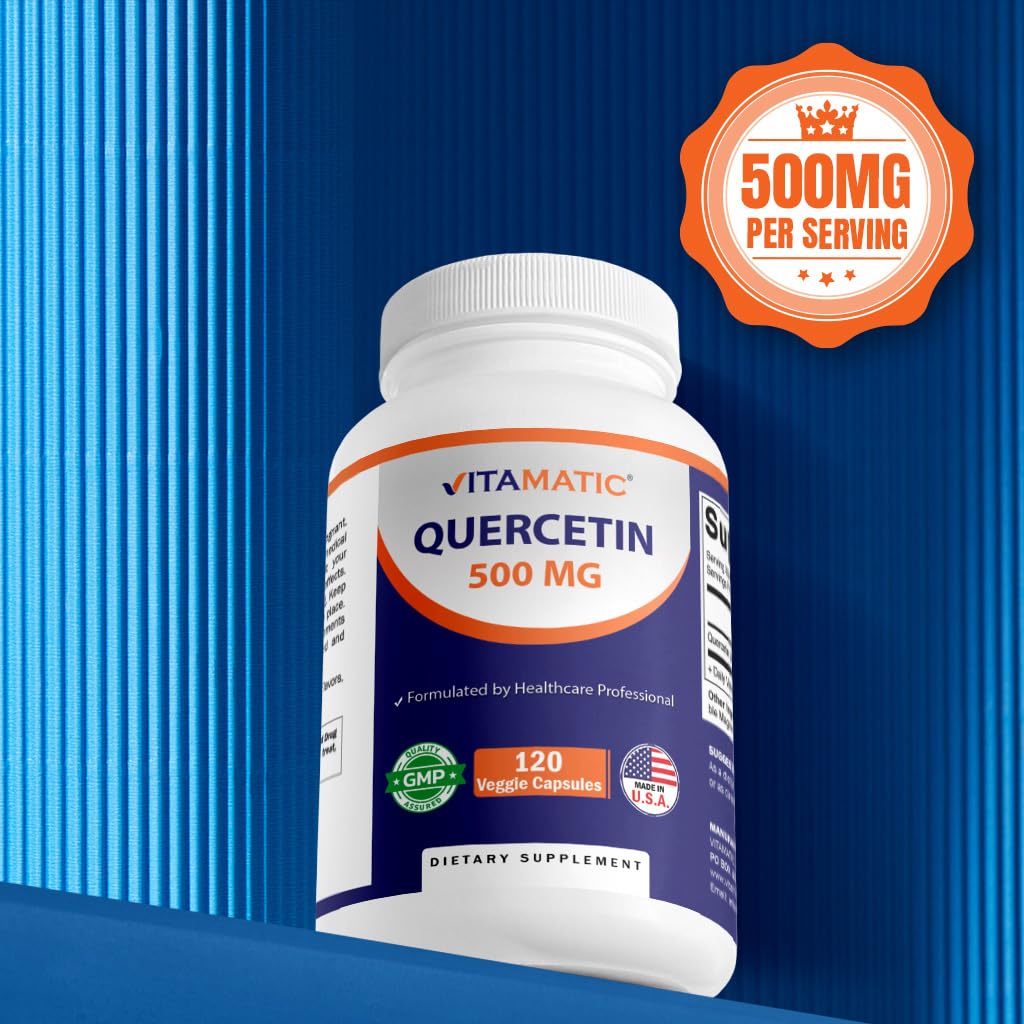 Vitamatic Quercetin 500 mg, 120 Vegetarian Capsules — Amazon image 5