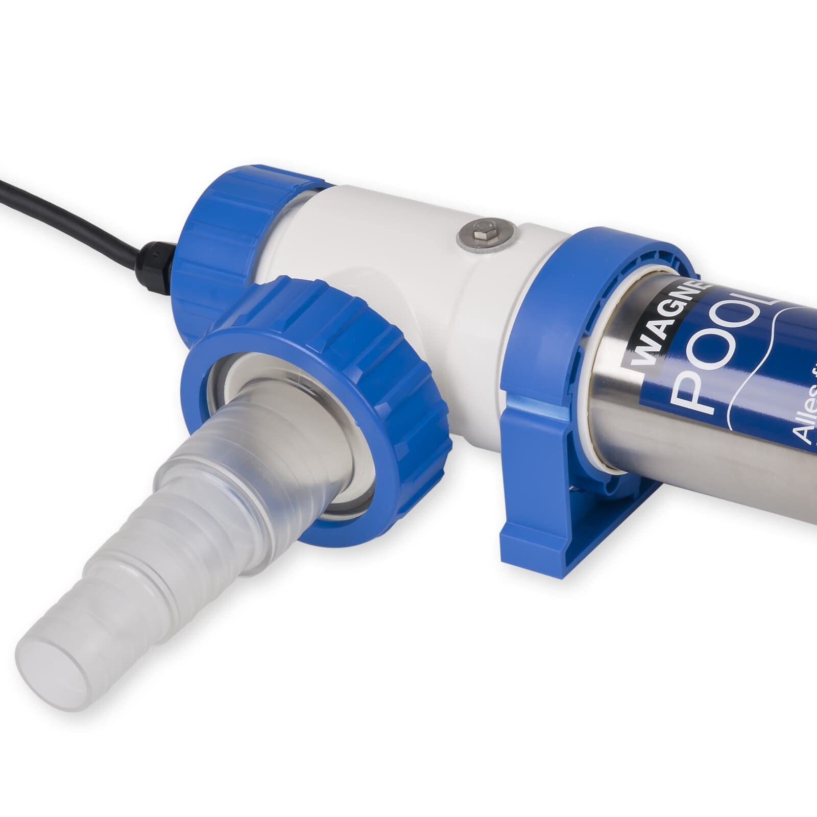 Wagner Pool UV-C Klärer 75 Watt mit Timer - UVC Desinfektion für klares Wasser bei Schwimmbecken bis zu 75.000 Liter