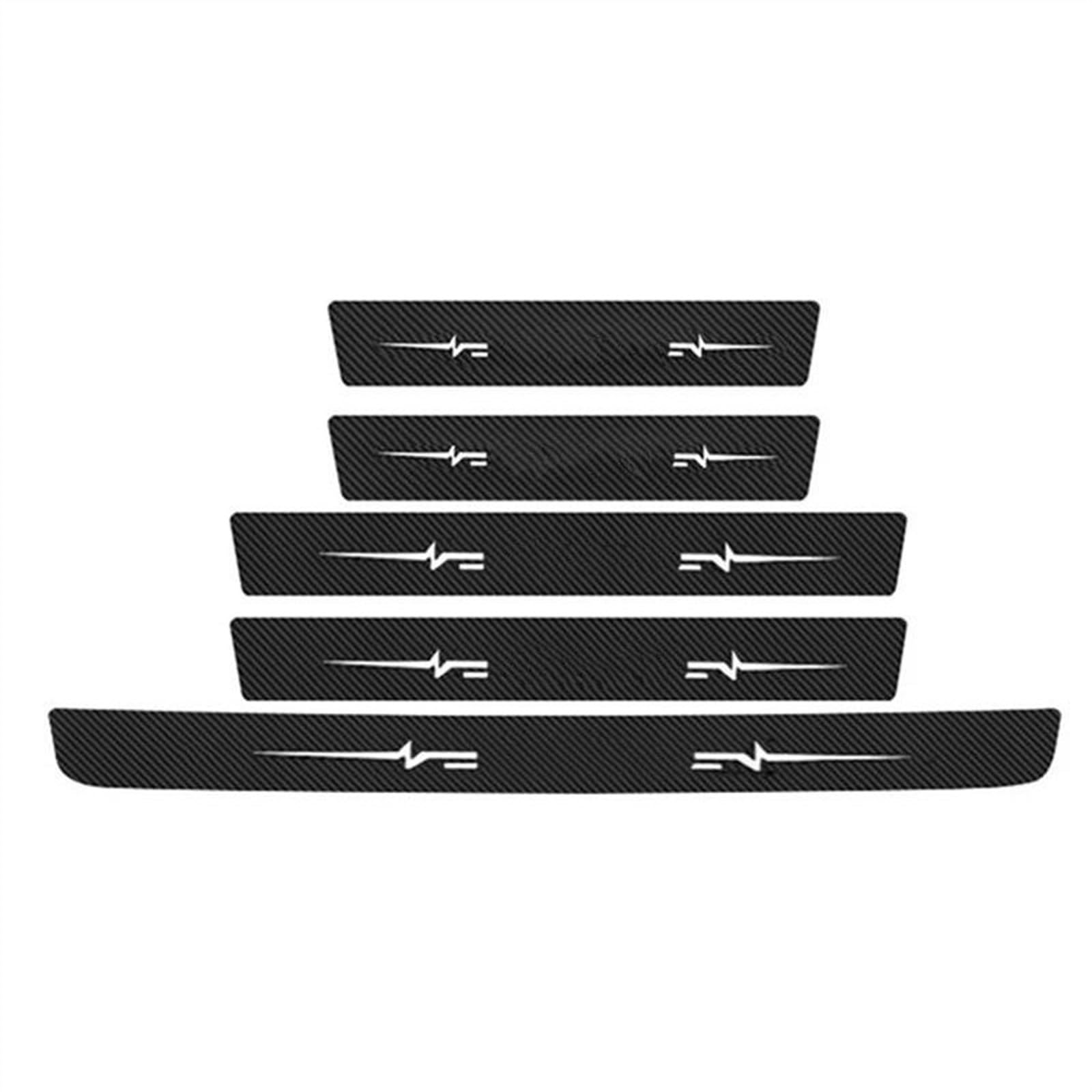 for Suzuki for Vitara 2016-2022 Car Trunk Threshold Anti Scratch Protective Decals Door Sills Sticker Film Bumper Protector Strip(5pcs)