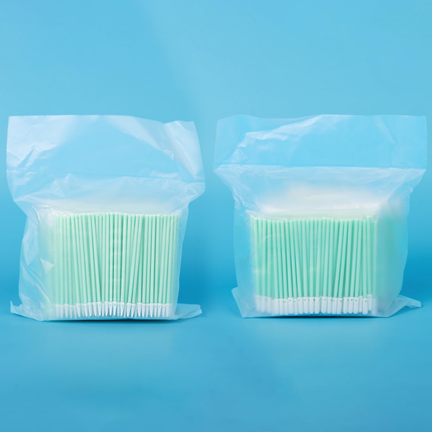 Cleaning Foam Swabs, 500 Pointed Swabs for 1.25mm LC/MU & 500 Round for 2.5mm SC/ST, for Optical and Precision Electronics Maintenance, 1000pcs