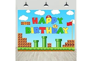 Super Mario Photo Backdrop: Capture Adventure with Iconic Characters