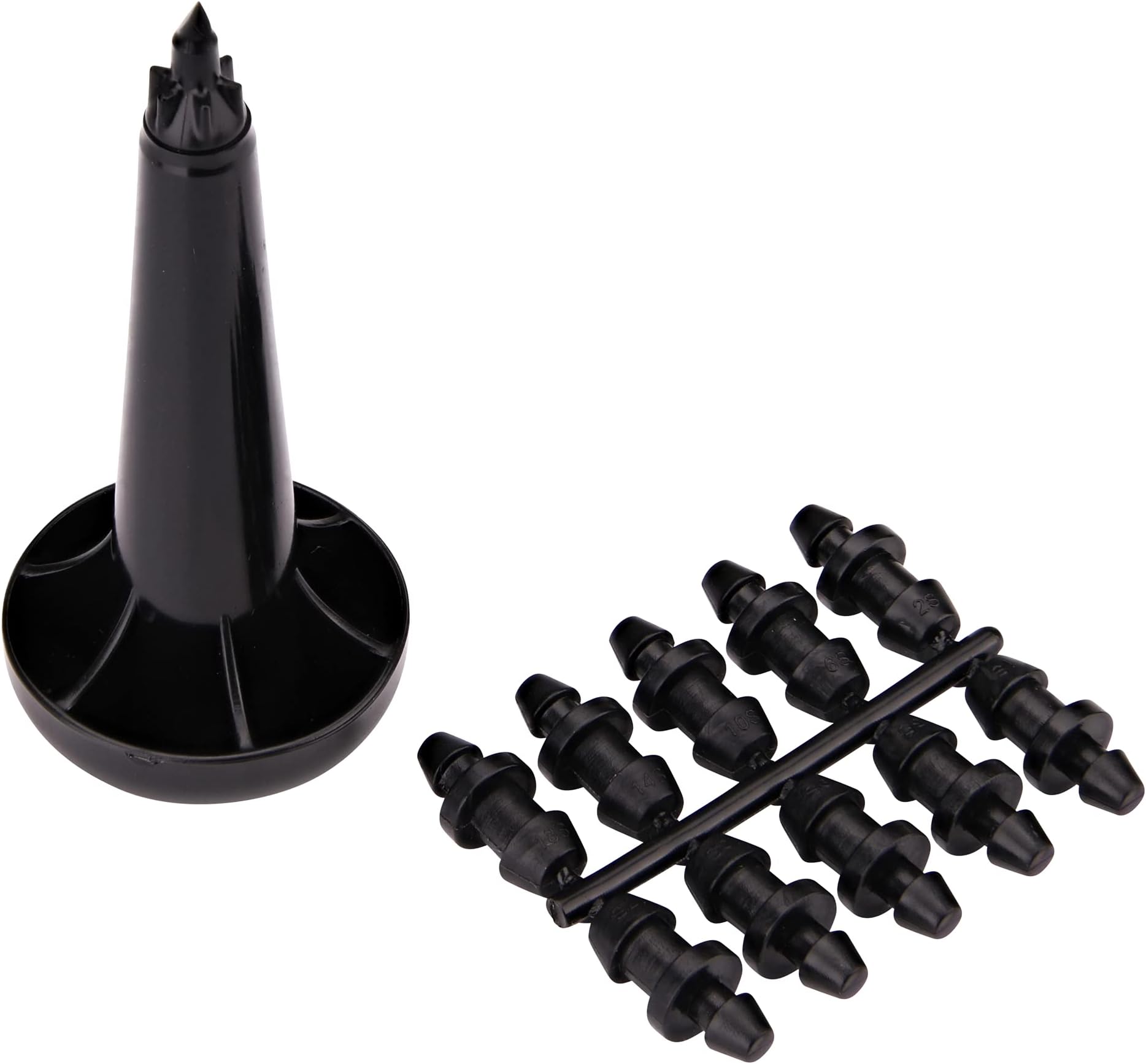 R630CT 1/4-Inch Hole Punch Tool with Goof Plugs, for Drip Irrigation Supply Tubing and Drip Systems, Black