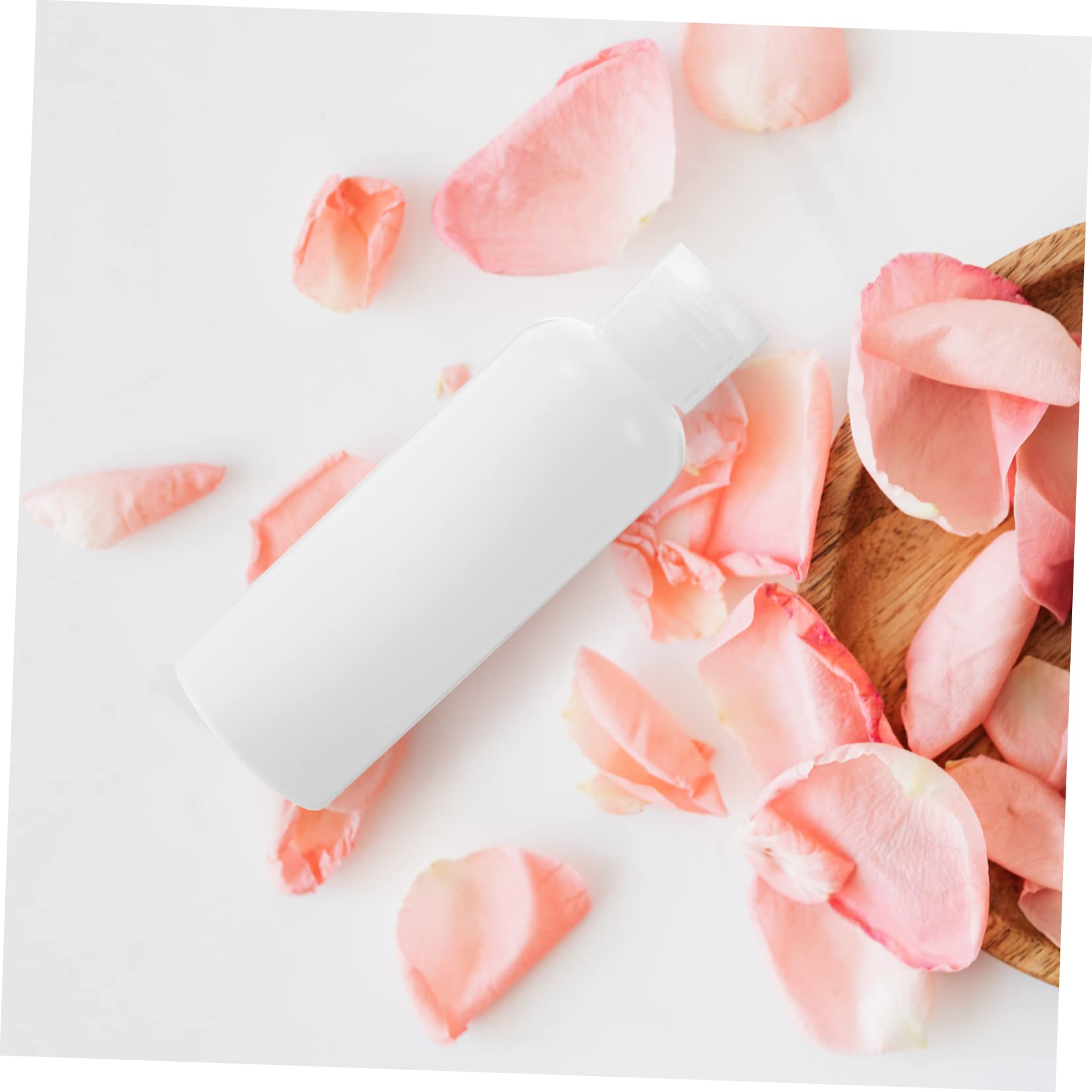 CALLARON 50pezzi Bottiglie Vuote Portatili 100ml in Pe Bianche, Flip-open per Shampoo da Viaggio