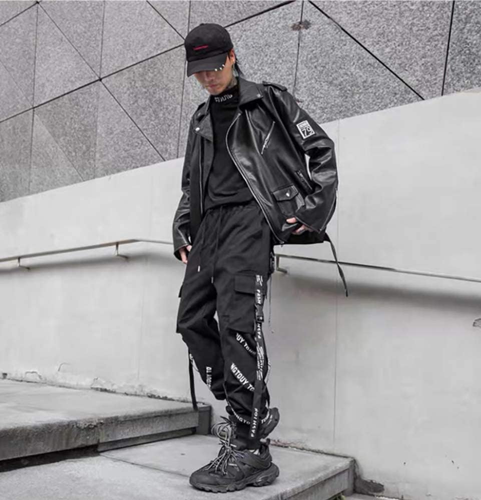 DUDHUH Cargo Pants for Men Techwear Hip Hop Harem Pants Streetwear Fashion Men’s Tactical Track Jogger Pants - Image 3