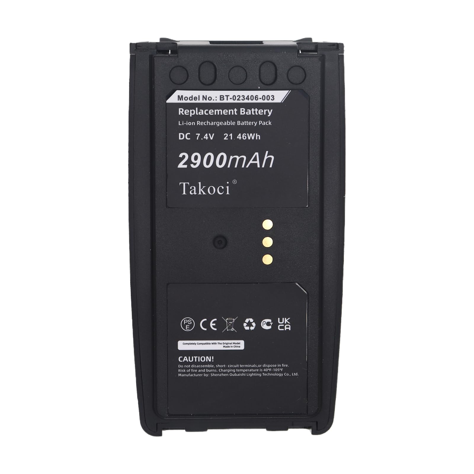 7.4V 2900mAh Replacement BT-023406-003, DP-PA2A, MAEV-PA2U Battery Compatible with Har‘RIS P5300, P5350, P5370, P5400, P5450, P5470, P5500, P5550, P5570, P7300, P7350, P7370, XG-15P, XG-25P, XG-75P