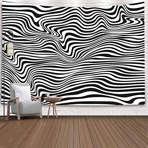 Crannel a Black White Relief Tunnel Optical Illusion...