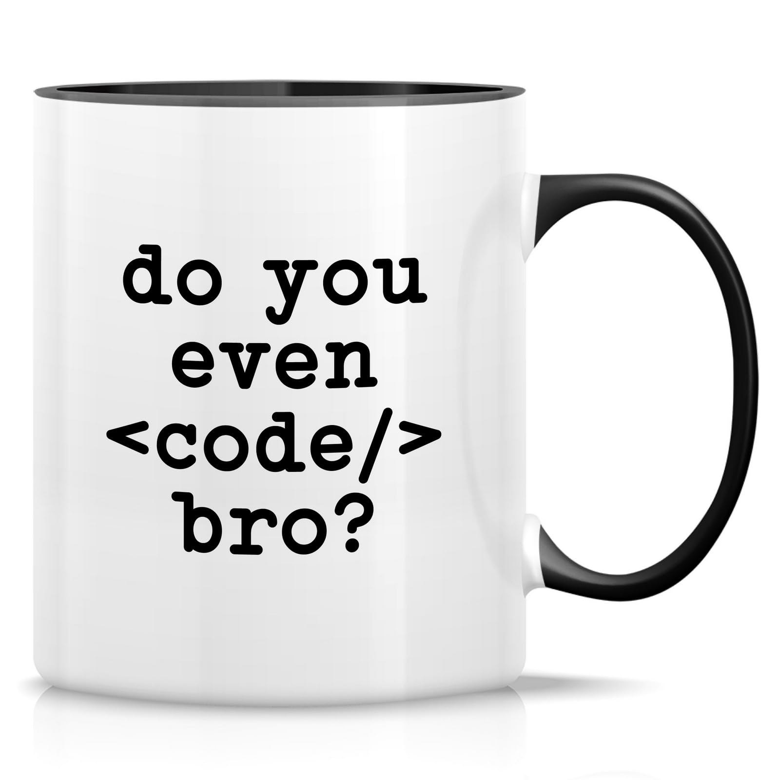 Funny Mug - Do You Even Code Bro? Coder Computer Programmer Software Engineer Developer 11 Oz Ceramic Coffee Mugs - Funny Sarcasm Birthday Gifts