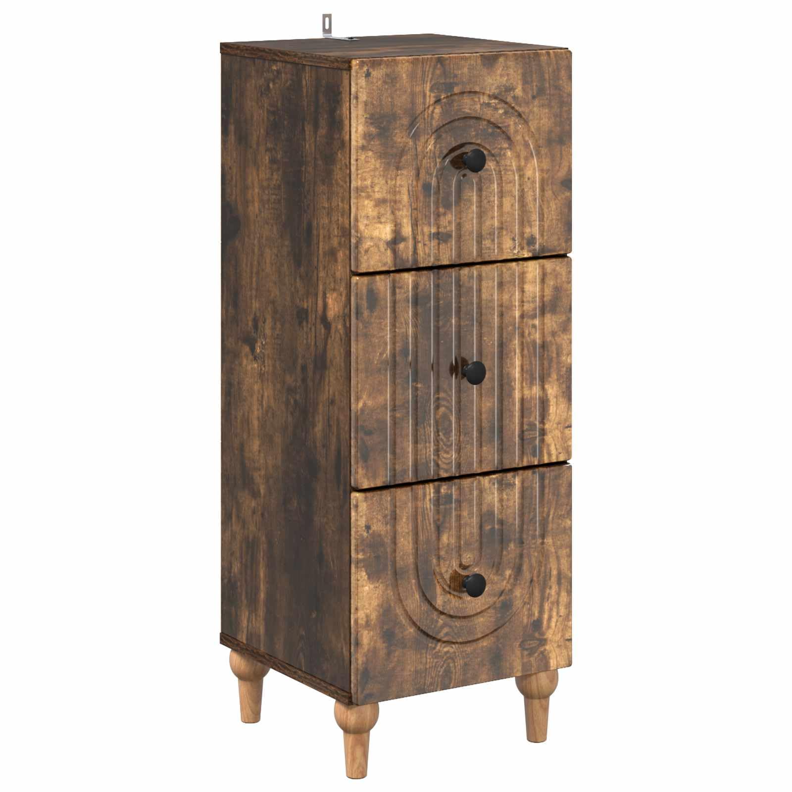 Mueble para cajones vintage de madera de ingeniería, 33 x 34,5 x 90 cm