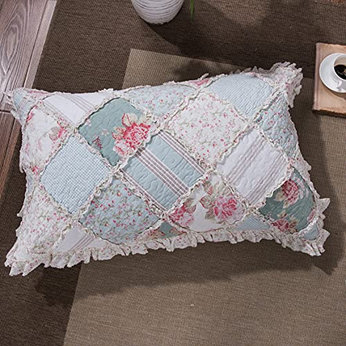 Dada Bedding Collection Dada Bedding Blooming Floral Patchwork Pillow Sham thumb #1