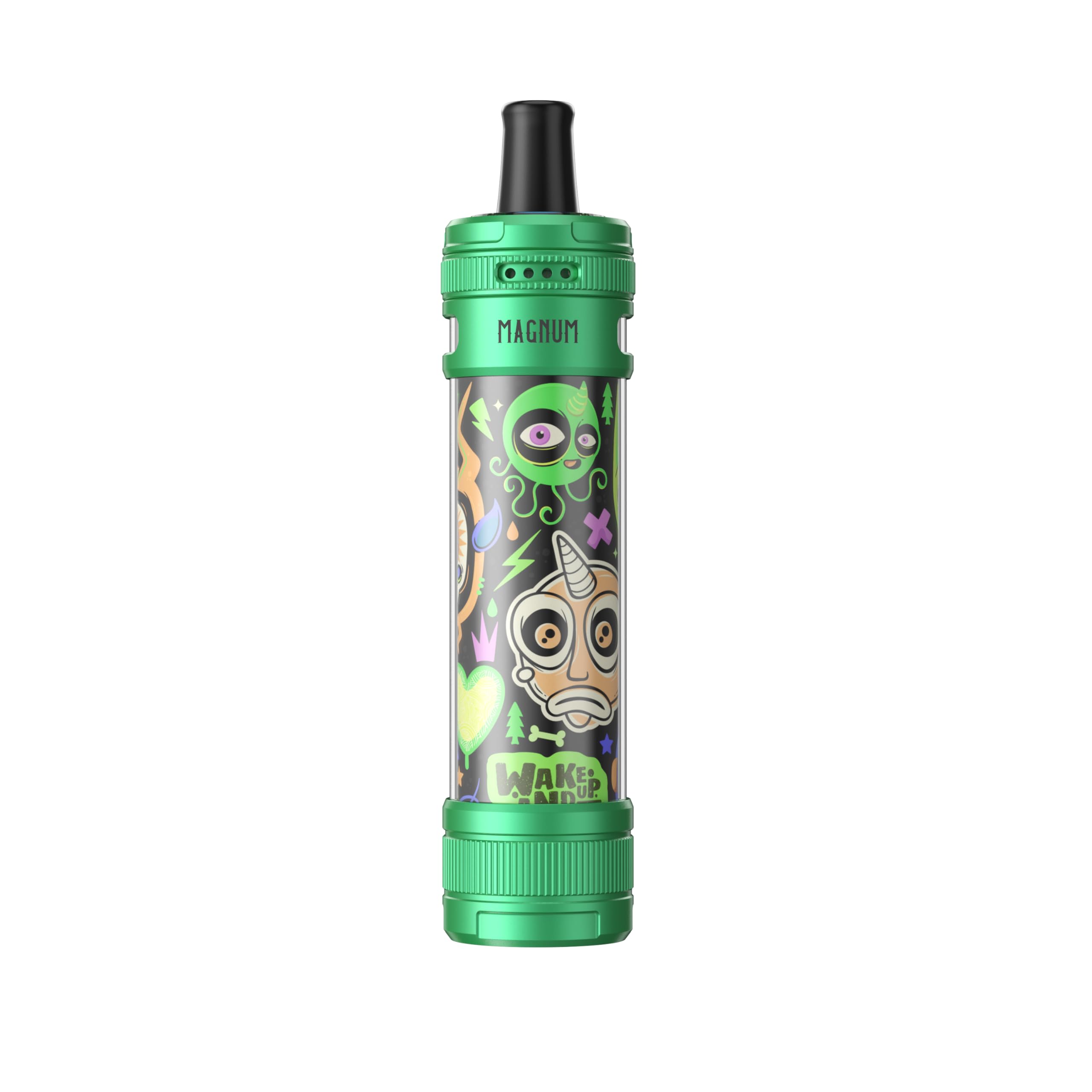 Aspire Magnum Sigaretta Elettronica da Polmone - Svapo Kit Completo per Shisha Narghilè Elettronico con Batteria 3800 mAh, Pod 6ml, Coil 0.4Ω, Tiro Automatico (Green Evil Eyes)