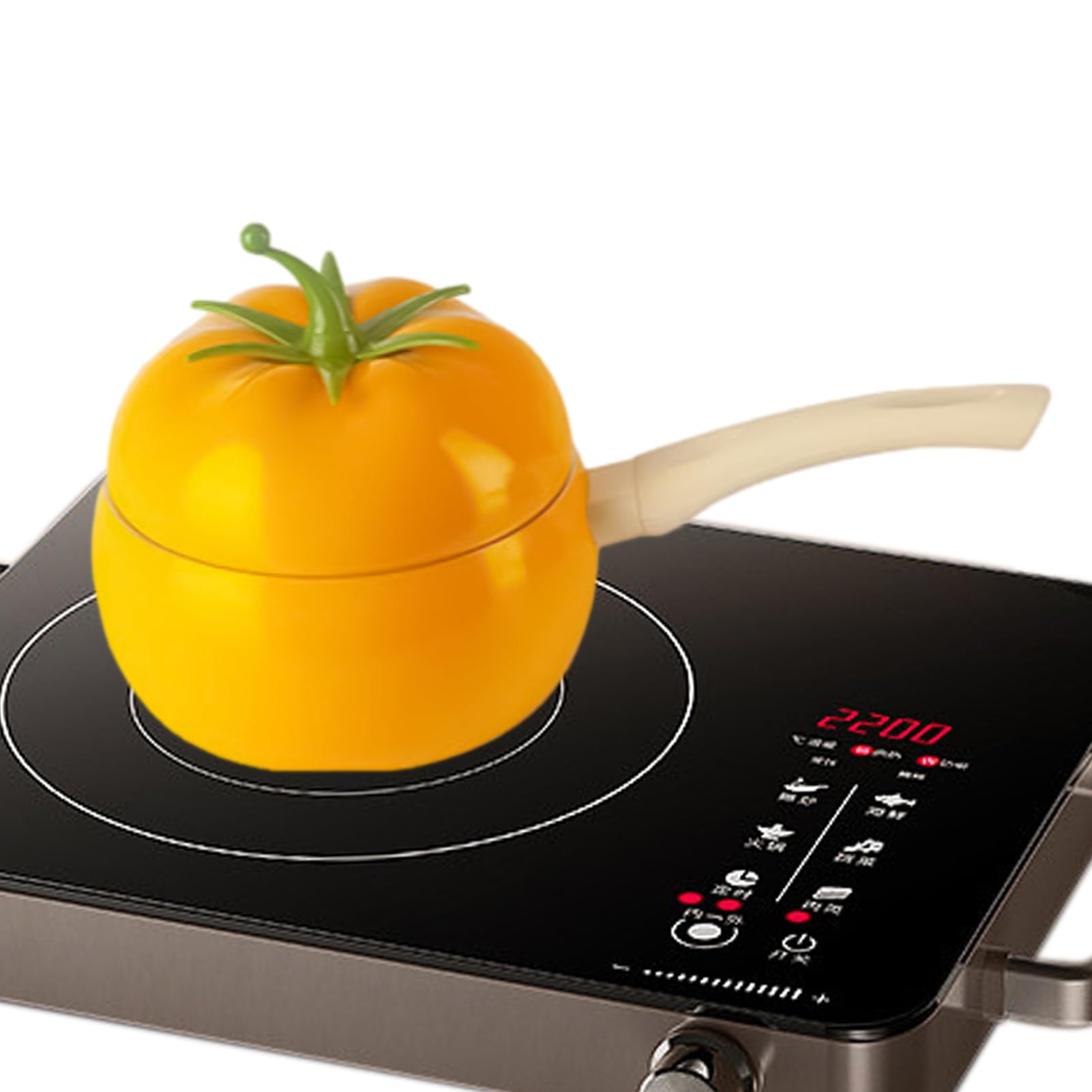 Sartén con forma de tomate, olla para espaguetis con mango, olla para fideos instantáneos de larga duración, olla para fideos instantáneos coreanos, olla para fideos al huevo, olla para fideos de | fideos instantáneos de larga duración, olla para fideos i