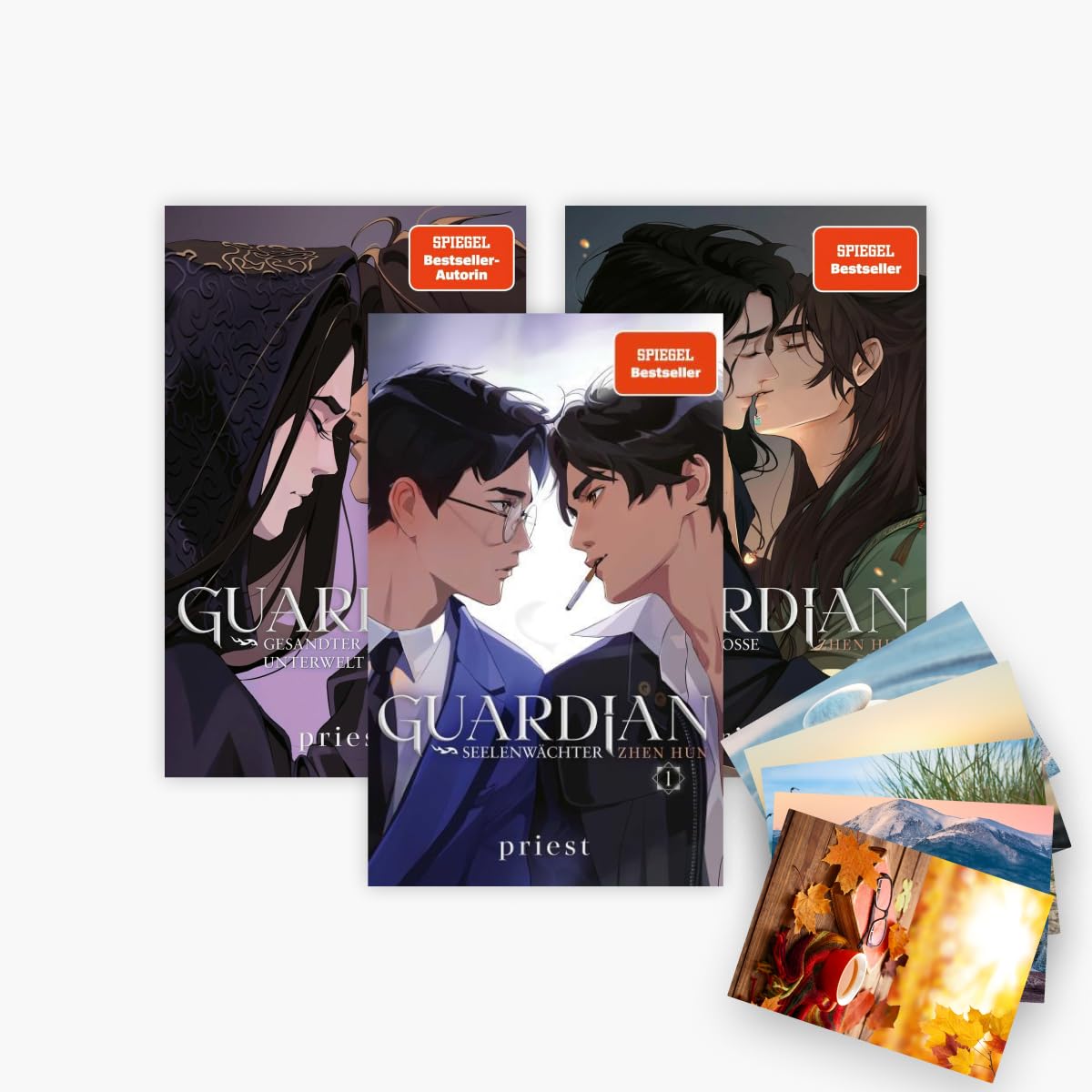 Die Zhen Hun-Guardian-Reihe Band 1-3 plus 1 exklusives Postkartenset