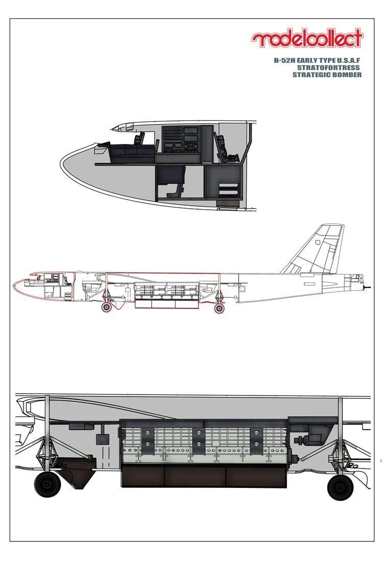 Amazon | モデルコレクト 1/72 アメリカ空軍 B-52H ストラトフォート 