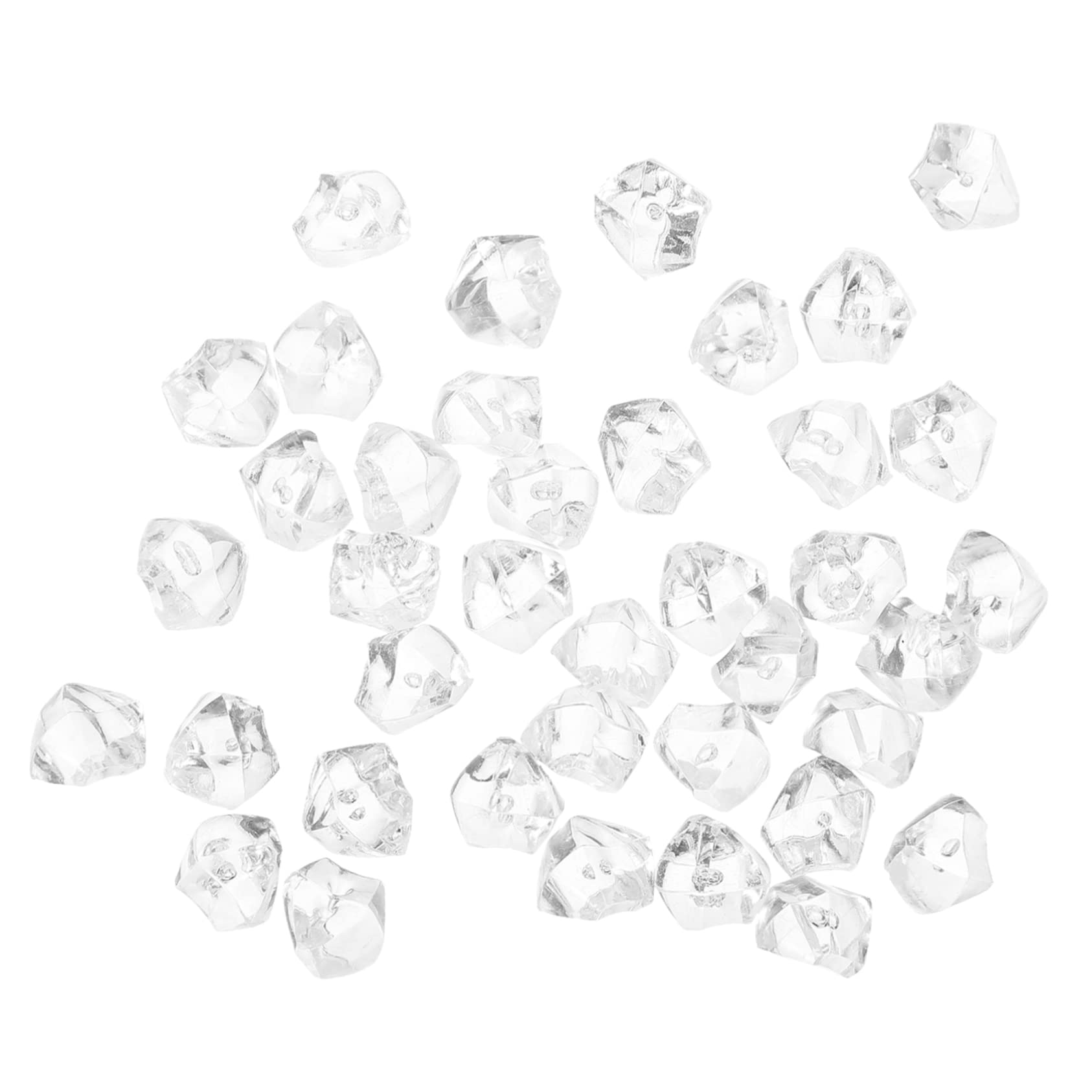 Amosfun 200 Pz Diamante Fai da Te Hair Charms Hair Jewelry coriandoli da tavola Cristalli da Sposa ciottoli per vasi Arredamento Diamanti in Resina Trasparente Diamanti per l'artigianato
