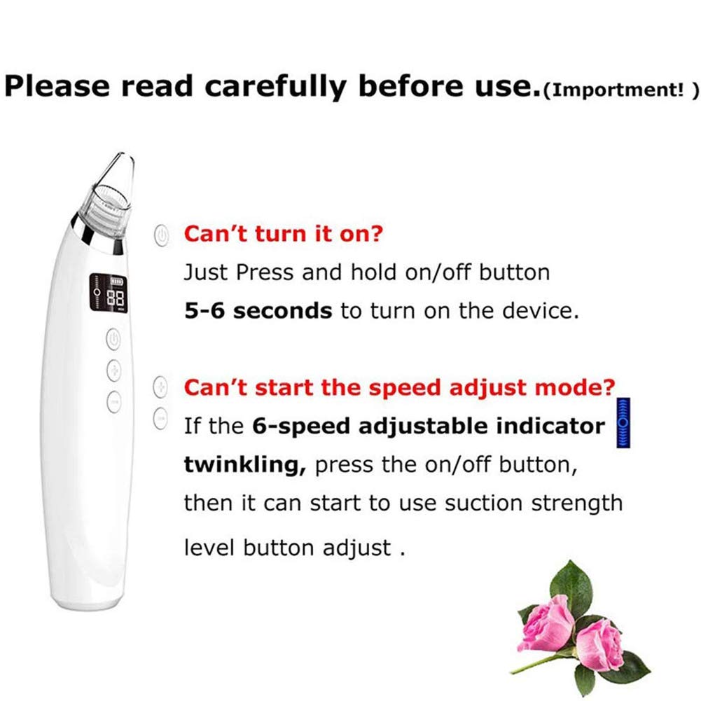 Aspirateur Électrique Pour Les Pores Nettoyeur De Points Noirs Outil De Nettoyage Du Visage Instrument De Beauté Ménage Portable Brosse De Nettoyage Des Pores Du Visage