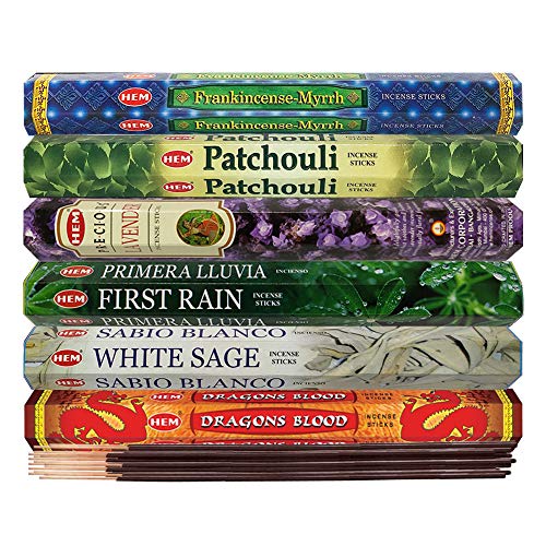 Trumiri DND-1356-1350-1407-2825-1401-1353 Hem Incense Sticks Variety Pack #23-120 Insence-Sticks (6 Incents X 20 Insense) + Incense Stick Holder thumb #2