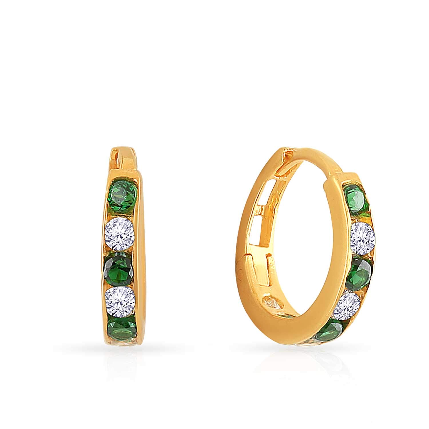 Malabar Gold & Diamonds Gold Earrings for Women 22k Gold Pure | 22kt (916) BIS Hallmark Gold Earrings | 22 k Gold Stud Earrings for Birthday, Wedding, Anniversary & Women’s Day Gift