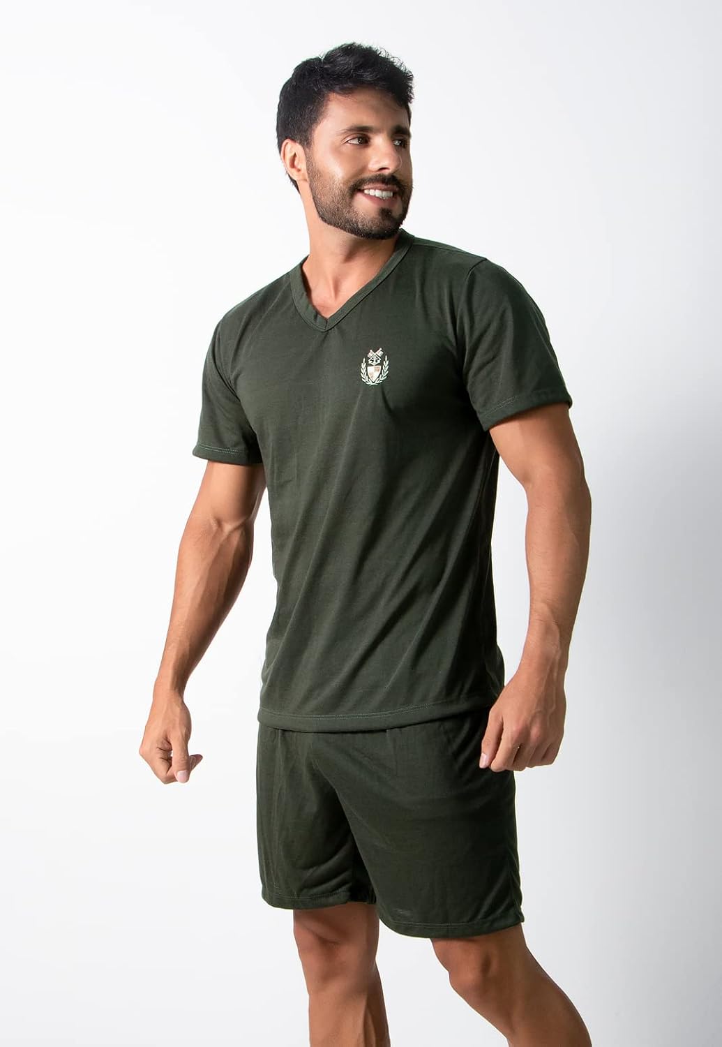 Pijama Manga Curta Masculino Curto Fechado Conforto em promoção! Veja a oferta e mais achadinhos de Moda íntima 5 Hoje é o melhor dia para comprar Pijama Manga Curta Masculino Curto Fechado Conforto com aquele preço maroto! Promoção! Aproveite a oferta! 5