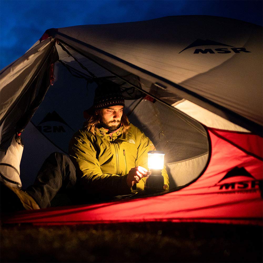 Favour Lampe LED Camping Rechargeable USB (inclus batterie), Style Retro | Lanterne exterieur 320 Lumens, Réglable en continu, Mode Éclairage Bougie, IP64 Étanche | Lampe de tente, crochet intégré