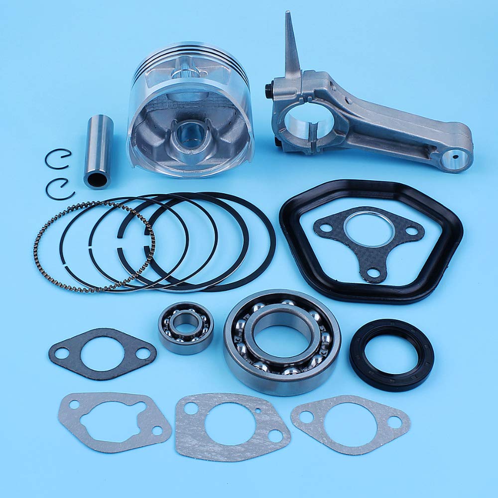 JAFILO Juego de Juntas de Sellado de cojinete de biela de conexión de Pasador de Anillo de pistón de 88 mm, for GX390 13HP GX 390 190F, for Motores de Potencia de generador Juego de Aros de pistón
