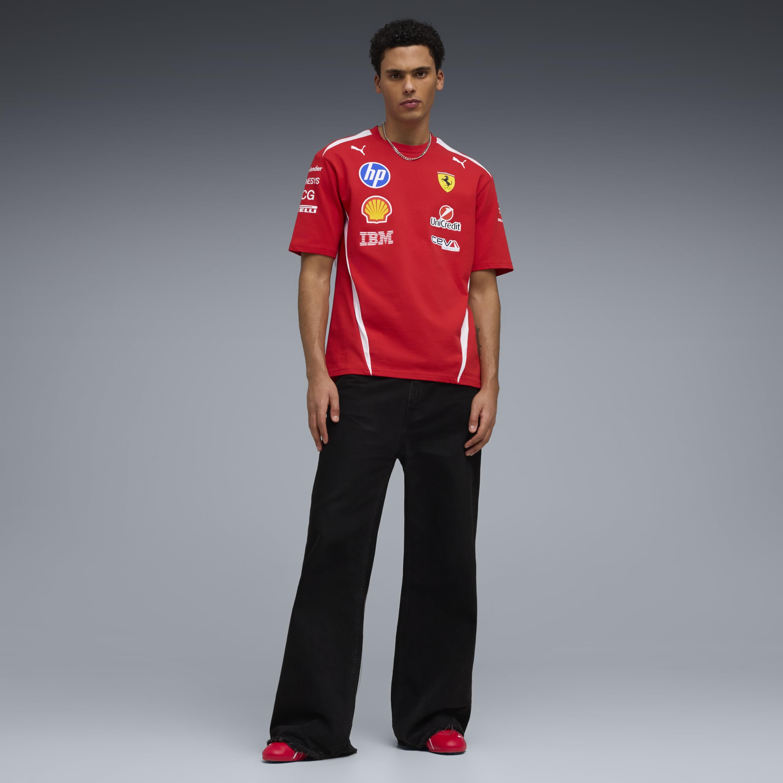 PUMA Scuderia Ferrari F1 2026 Camiseta del Equipo del piloto para Hombre - Rojo