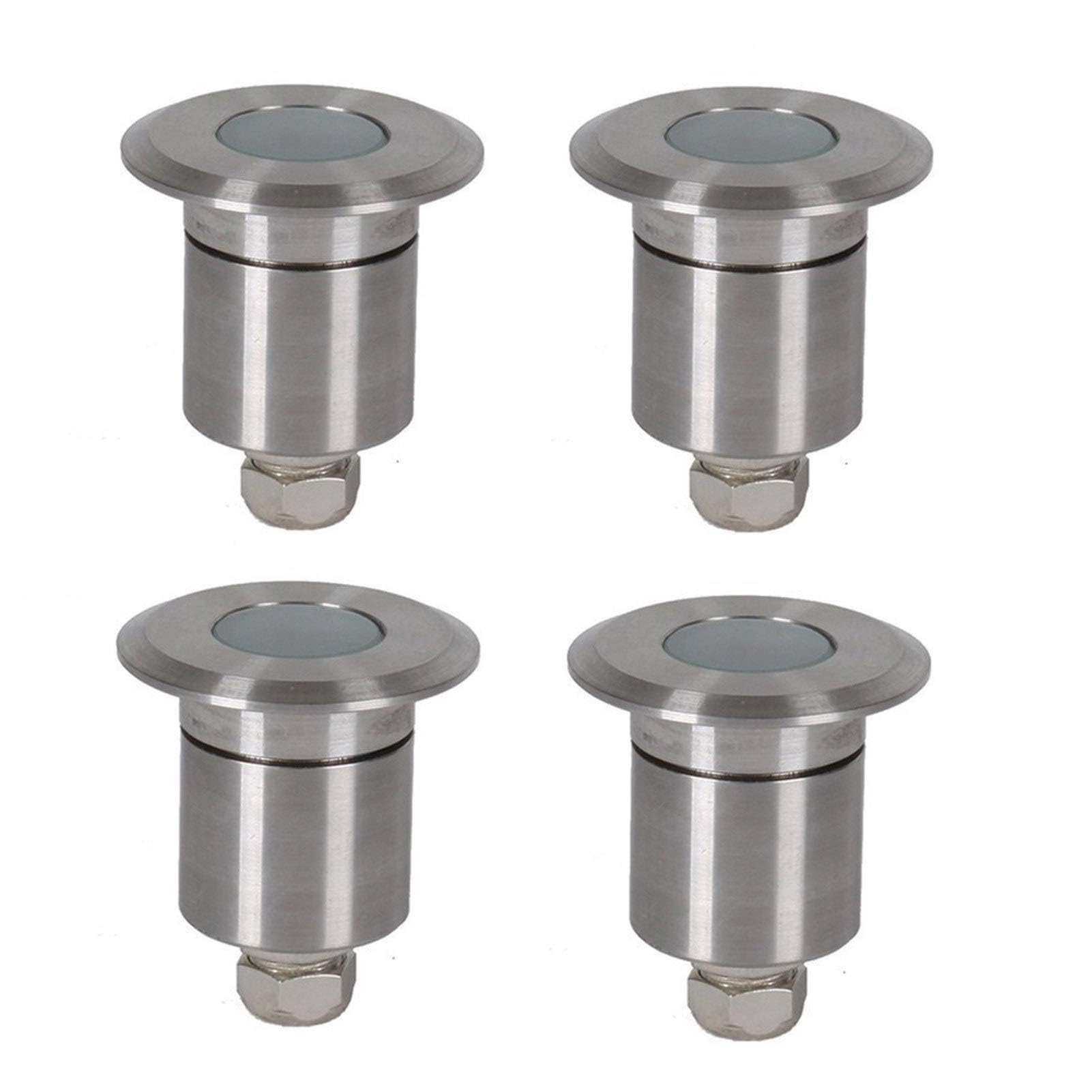 Lot de 4 lampes LED sous-marines pour étang pour sécuriser et illuminer les abords de terrasse de nuit